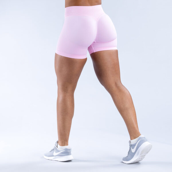 Seamless high-waisted workout shorts – squat-proof, breathable, and ultra-stretchy for gym, CrossFit, running, and yoga.
