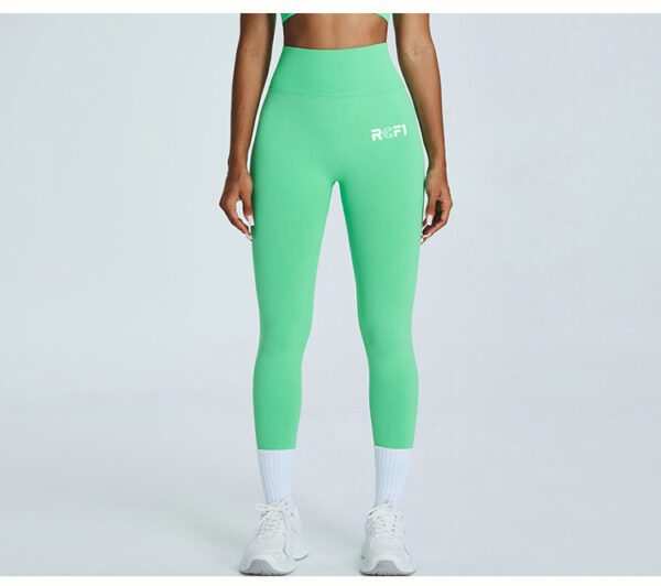 Seamless high-waisted compression leggings for women - squat-proof, breathable, and stretchable for gym, CrossFit, yoga, and running
